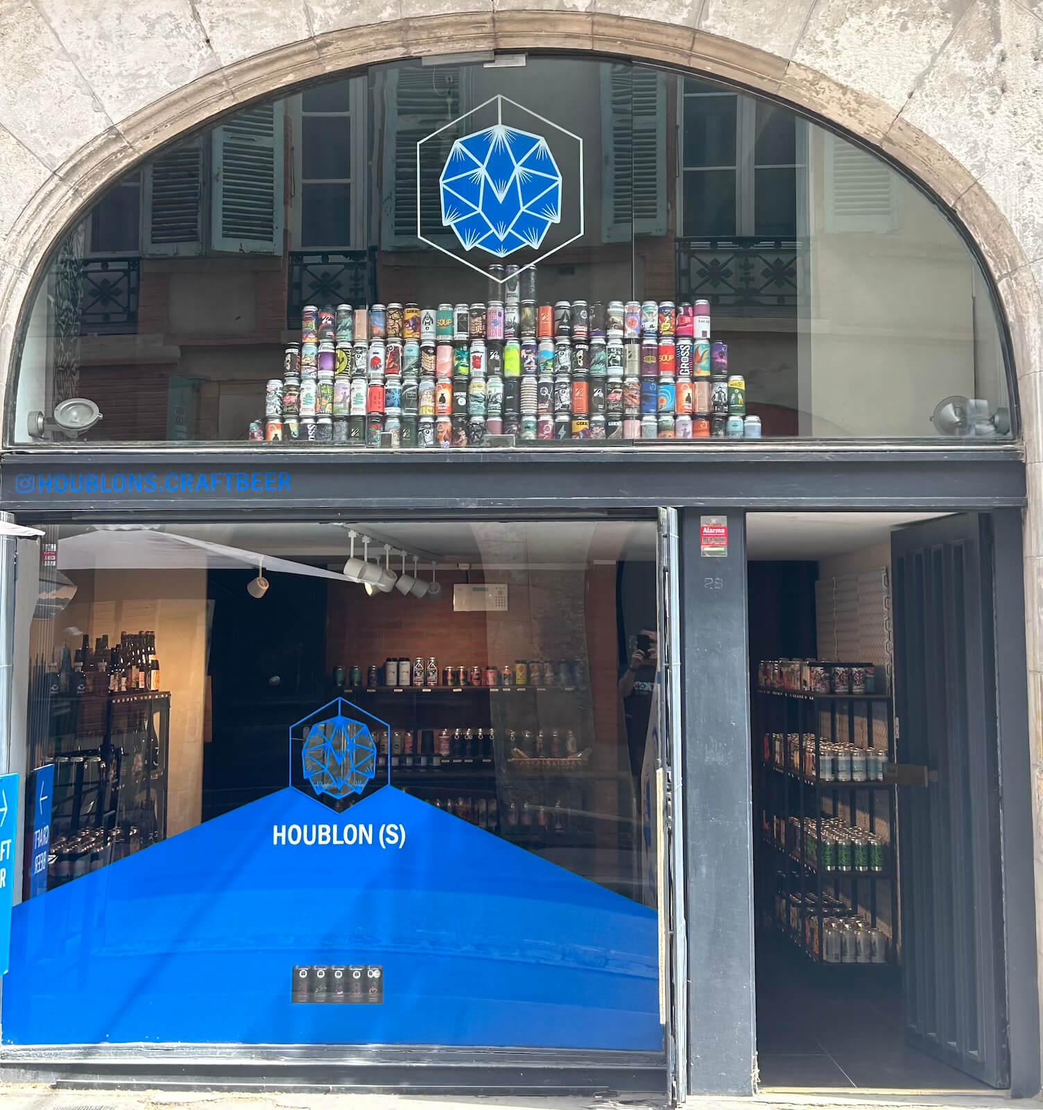 Devanture de la boutique